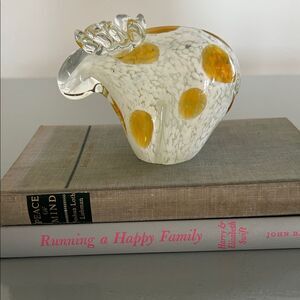 Vintage Art Glass Moose Paperweight/Figurine 5 x 3.5 inches wt 1.5 lbs